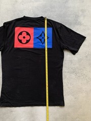 LOUIS VUITTON #187 VCCM09 2EME ETAGE LOGO CREWNECK BLACK T-SHIRT MEN’S SIZE 2XL