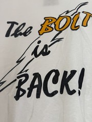 Vintage 90s San Diego Chargers The Bolt is Back Blue Large T-Shirt