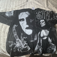 Shaka Wear Super Max Heavy STING Graphic Print Black Tee Shirt Mens XL