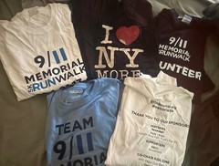 9/11 MEMORIAL MUSEUM vintage T-Shirts : Run/Walk – variety of XL sizes / NEW