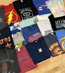 5 T-Shirt Lot Random Sports Bands Movies VTG Pop Culture Streetwear Nike Art