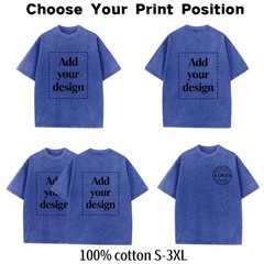 Dog Dad Custom T Shirt Vintage Wash Front Back Print Personalized Pet Photo