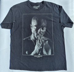 Tupac 2Pac Shakur Memorial T Shirt Praying Rap Hip Hop Bravado Size XL