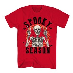 Halloween Shirt Vintage Retro Skeleton Scary Spooky Season Funny Novelty T-Shirt