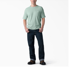 DICKIES Mens Cooling Shirt Extra Large XL Green Outdoor Casual Pocket tee NWT