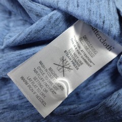 Butter Cloth Henley Shirt Mens 3XL Blue Icy Cotton Mint Fabric Performance
