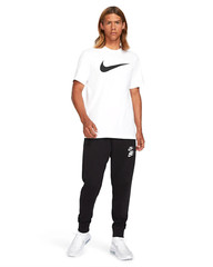 Nike Mens Sportswear Swoosh T-Shirt in White/Black, Different Sizes, DC5094-100