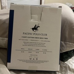 Pacific Polo Club T Shirts For Men L Set Of 3 T Shirts Pack