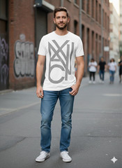 ARMANI EXCHANGE White Black AX-10 Short Sleeve Slim Fit Designer T-shirt XL NWT