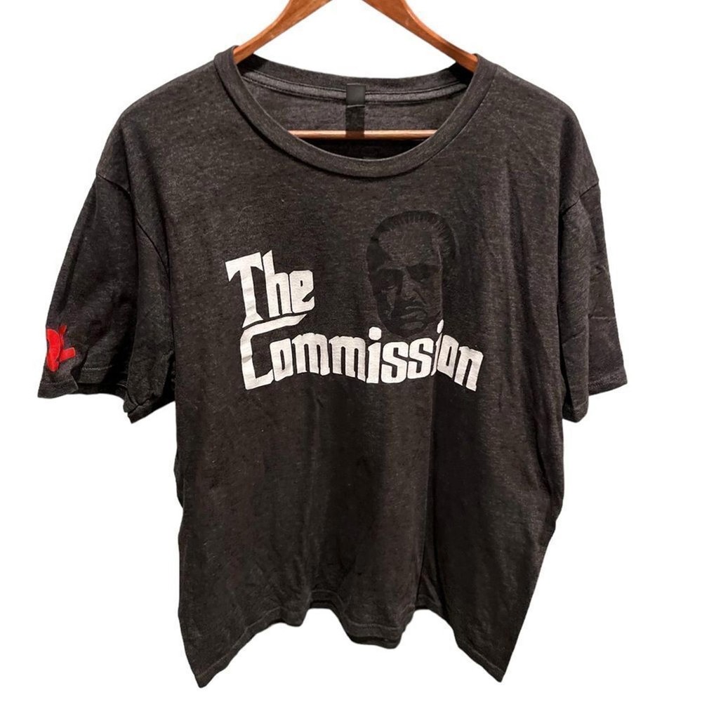 District Made The Godfather “The Commission” men’s short sleeved grey t-shirt XL