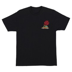 Santa Cruz SALBA VOODOO FRAME Skateboard T Shirt BLACK