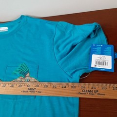 Columbia PFG T-Shirt Men’s Large Blue Wild Cast Pocket Short Sleeve New