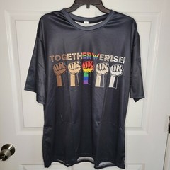 Together We Rise – Raised Hands Short Sleeve T-Shirt Men’s Size L