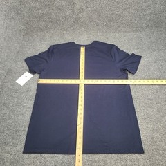Nike Shirt Mens Large Navy Blue Red Spell Out Sportswear Cotton New Tee 53