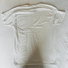 HANES COMFORT CLASSIC SLIM FIT CREW T-SHIRT WORKOUT GYM USED WHITE SIZE MEDIUM