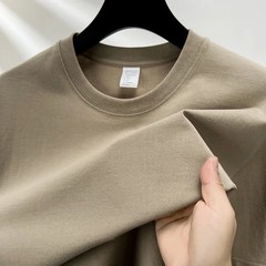 Men T Shirt 100% Cotton Short Sleeve Round Neck Breathable Half Sleeve Casual