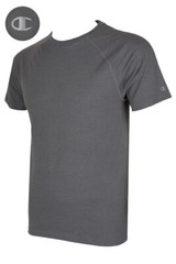 Champion Men’s Short Raglan Sleeve Crew Neck Athletic T-Shirt.