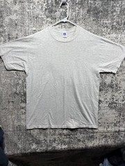 Vintage Russell Athletic Blank T Shirt Men’s Size Large Gray USA Made 90s
