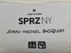 UT Uniqlo X Jean Michel Basquiat Artisan Sprz NY Pocket Tshirt SZ Medium