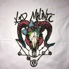 Kid Malavic Unisex Short Sleeve Colorful Goat Skull Graphic T-Shirt