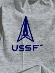 United States Space Force USSF “ALWAYS ABOVE” Ash Gray Long Sleeve T-Shirt -Sz L