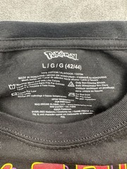 Pokemon Pikachu Pokedex Graphic T-Shirt Black