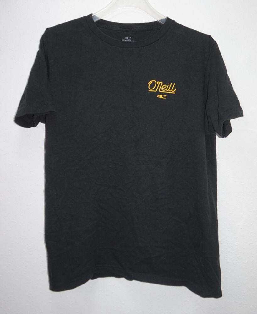 O’Neill Black Yellow 1st In Last Out T Shirt Mens Sz M Modern Fit