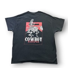 Vintage Marlboro Wild West Cowboy Killers Shirt XL Skeleton Horse Graphic Black