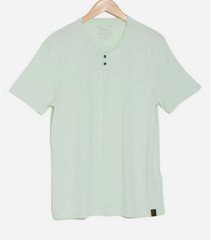 Lucky Brand Button Notch Neck T-Shirt BAYOU NWT $49.50