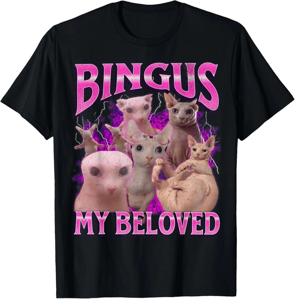 Bingus My Beloved Funny Sphinx Cat Meme Bootleg Graphic T-Shirt