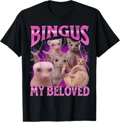Bingus My Beloved Funny Sphinx Cat Meme Bootleg Graphic T-Shirt