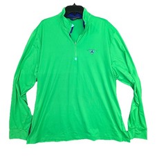 Polo Ralph Lauren Shirt Mesn 2XL XXL Green Golf 1/4 zip Performance