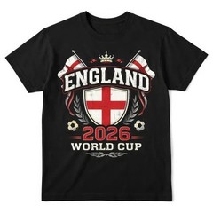 England World Cup 2026 Football Fan T Shirt English Soccer Graphic Tee FREESHIPS