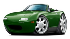 1990-98 Mazda Miata Car Art Print NEW