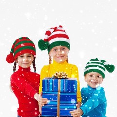 3 Pcs Christmas Knitted Santa Hats Elf Hat Crochet Christmas Beanie X…