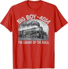 Big Boy 4014 Steam Engine Locomotive Train Vintage Railroad T-Shirt