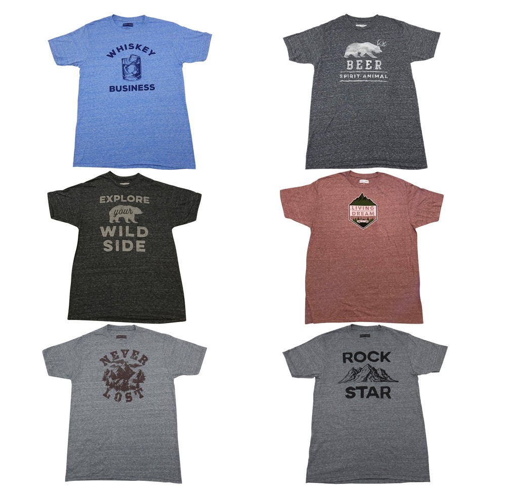 State of Mine Mens Short Sleeve T-Shirt Variety of Sizes and Colors