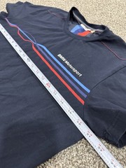 BMW Motorsport Navy L Men’s Crew Neck T-Shirt Short Sleeve Logo Graphic Print