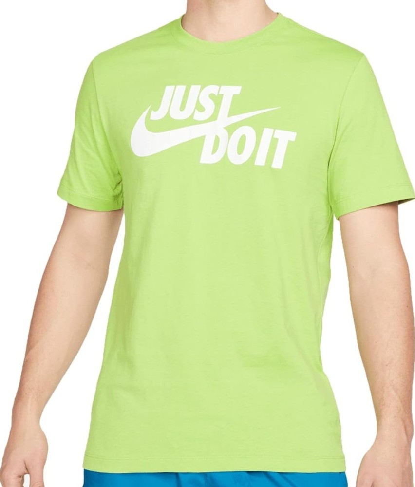 Nike Sportswear Tee “Just Do It” Swoosh Men’s AR5006-332 XXL Green Unisex NWT
