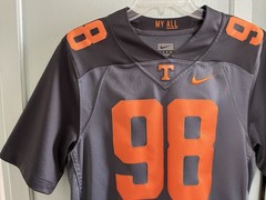 Men’s Size Small Limited Edition Smokey Gray My All TN Vols Nike Football Jersey