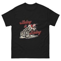 Sliding is Riding Motorcycle Flat track racing t-shirt