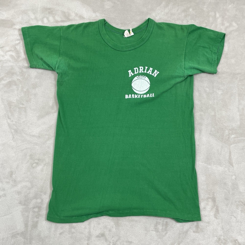 VTG 70s Gold Tag Russell Athletic Tshirt 100% Cotton MENS SMALL (tag L, Shrunk)