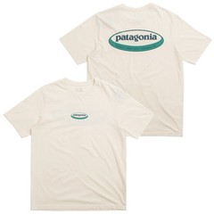 Patagonia Mens – ’95 Oval Logo S/S T-shirt – Undyed Natural