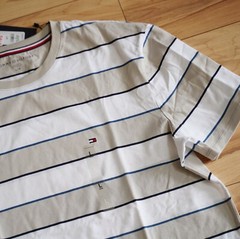 Tommy Hilfiger Men’s Short Sleeve Crew-Neck Stripe Tee T-Shirt
