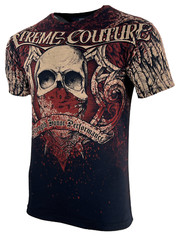 Xtreme Couture by Affliction Men’s T-Shirt ORTHODOX Skull Biker