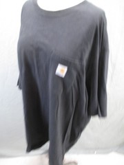 Carhartt Size 3XL Mens Black 100% Cotton Short Sleeve Utility Work TShirt 176
