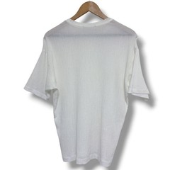 ISSEY MIYAKE Pleated Short Sleeve T-Shirt White Poly Cotton L Japan F/S