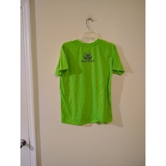Pacific Surf Panama City Beach Florida Graphic Tee Neon Green Mens Medium Shirt