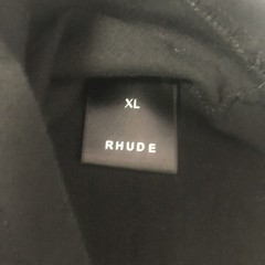 RARE Rhude Moonlight Logo Black Tee Size XL Skater Street Designer Box Logo