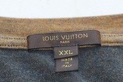Vintage Louis Vuitton LV Monogram International Crew Neck Cotton T-Shirt Sz XXL